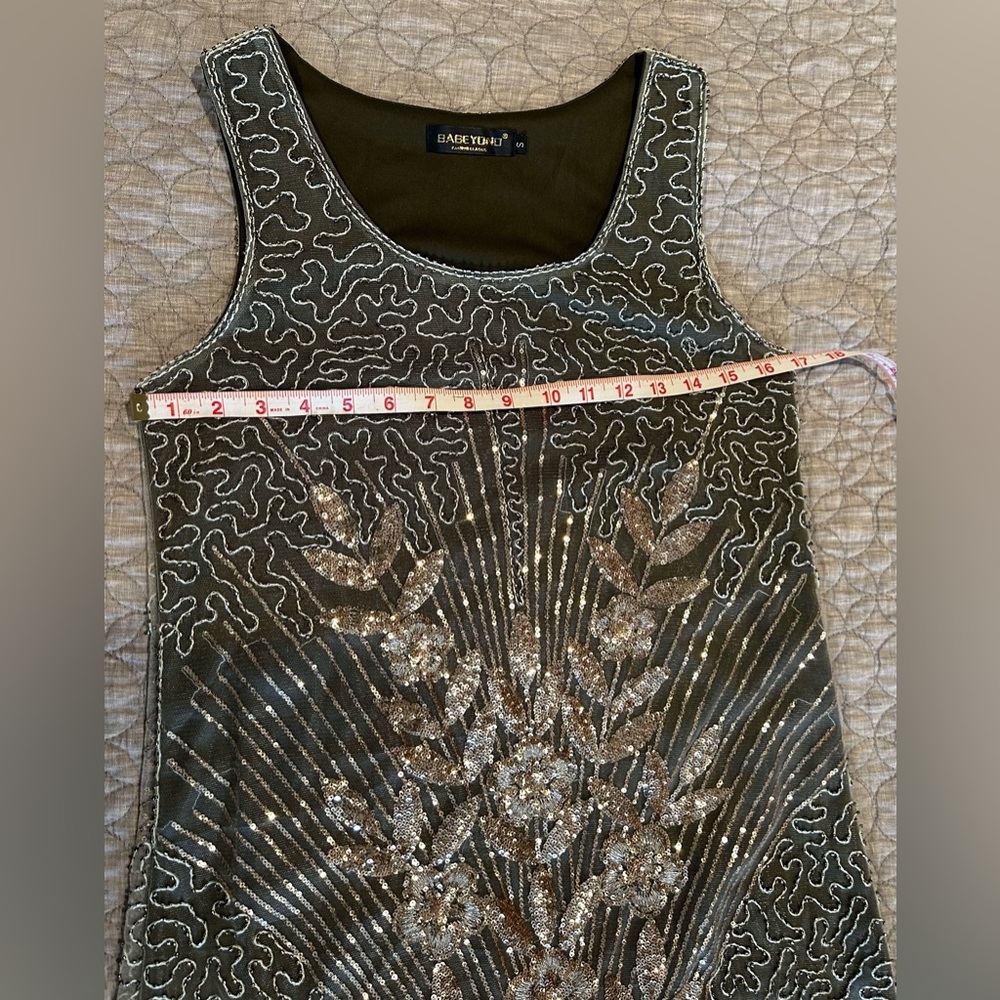 BABEYOND 1920s  Style Flapper Dress 
Beaded Great Gatsby Party Dress Size S - Picture 9 of 11